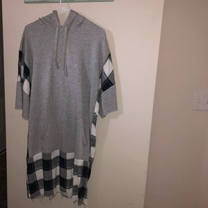 Zara Oversized Sweatshirt Dress